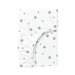 Набір простирадл на резинці Cosas LIGHT BLUE/GREY STARS 140х200х20 см (Set_LightBlue_StarGrey_140x200_2) - мініатюра 5