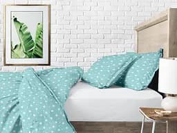 Комплект постільної білизни Cosas Mint starfall CS3 Полуторний м'ята (StarfallMint_El-White_160) - мініатюра 2