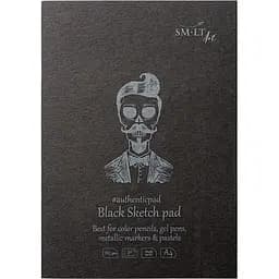 Блокнот-склейка для рисунка SM-LT Art Authentic А4 165г/м2 30л черная бумага