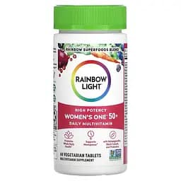 Мультивітаміни для жінок Rainbow Light Women's One 50+ 60 вегетаріанських таблеток