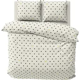 Комплект постельного белья LeLit двуспальный 180х215 см поплин L-2055/2 белый (le2000000299372)