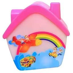 Ночник Framily QL-219 светодиодный светильник Домик 1 Вт Розовый