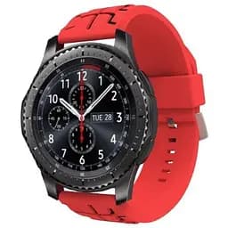 Силиконовый ремешок Primo Splint для часов Samsung Gear S3 Classic SM-R770/Frontier RM-760 Red Black