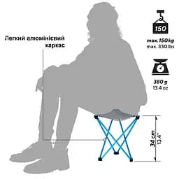 Стілець розкладний Uquip Trinity L Grey (244033), Сірий - мініатюра 3