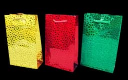 Пакет голографический, 150 г/м², 11x18x5 см, 6 шт. в упаковке (в ассортименте)