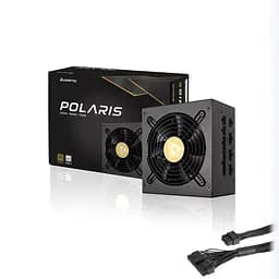 БЖ 650W Chieftec POLARIS PPS-650FC, 120 mm, 80+ GOLD, Cable management, retail - мініатюра 4