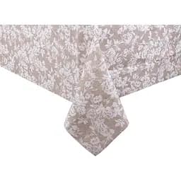 Скатертина водовідштовхувальна Lefard Home Textile Max Flor 140х140 см бежева (715-376) - мініатюра 4
