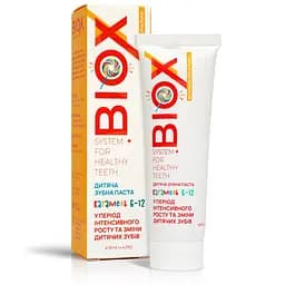 Дитяча зубна паста Безпечне очищення дітям 6-12 років BIOX 50 мл