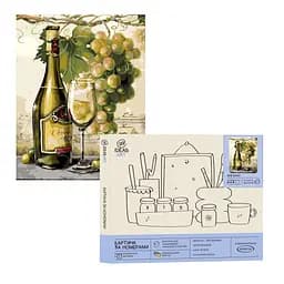 Набір для розпису по номерах "Біле вино" 40*50 см