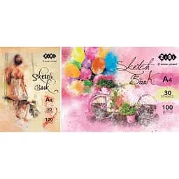 Скетчпад ZiBi ART Line А4 клеєний на твердій основі 30 аркушів