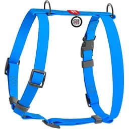 Шлея для собак Waudog Waterproof анатомічна Н-подібна з QR паспортом XL 60-98 см блакитна