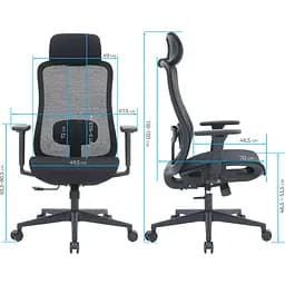Офісне крісло OfficePro Wave OC670 Black (OC670-B-B-B) [148653] - мініатюра 7