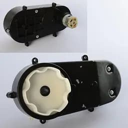 Рульовий редуктор для машини M 4140 12V RPM6600 отвір під вісь 10мм 17см (M 4140-ST GEAR)