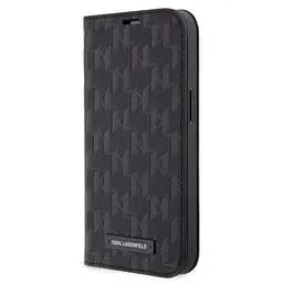 Чехол Karl Lagerfeld PU Saffiano Monogram для iPhOne 14 Black