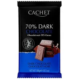 Шоколад Cachet чорний 70% 300 г