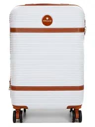 Валіза маленька S ABS-пластик Worldline Airtex 629 56×36×22см 38л Біла - мініатюра 3