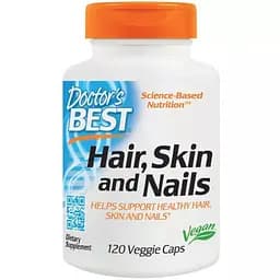 Комплекс для волосся, шкіри та нігтів Doctor's Best 120 гелевих капсул