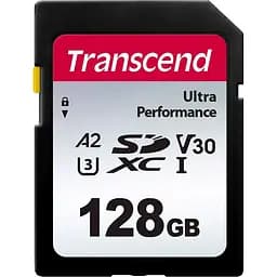 Карта памяти Transcend SD 128GB C10 UHS-I U3 A2 R160/W90MB/s 4K (TS128GSDC340S)