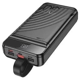Портативний ЗП Power Bank Hoco J123B Element 22.5W+PD20W 30000 mAh Black - мініатюра 3