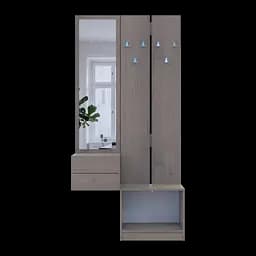 Передпокій Doros Сола 2+3 Канноло/Кашемір ДСП / дзеркало 105х40х215 (42005234) - мініатюра 12