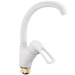 Змішувач для кухні Troya DYU4-A181 одноважільний білий 30412