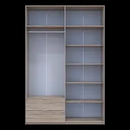 Розпашна Шафа для одягу Doros Лукас Дуб Сонома 160х50х240 (80737730) - мініатюра 6
