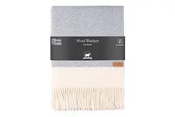 Плед Ardesto Leonardo Bianco 140x200 см 100% шерсть голубой (ART0503LB)