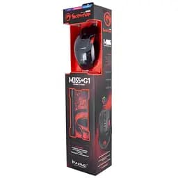 Мишка Marvo M355+G1 USB Black (M355+G1) - мініатюра 6