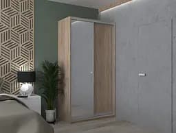 Шкаф купе Doros Сити Лайт 1 ДСП / 1 зеркало 120х60х225 Дуб Cонома (42002035)