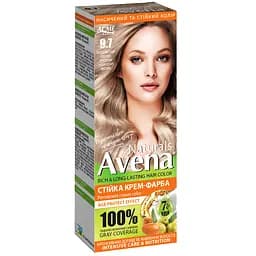 Стійка крем-фарба для волосся Acme Color Avena Naturals 9.7 попелястий світло-русявий