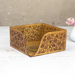 Дерев'яна серветниця VANZA ROSES oak - M (17.5 см) - мініатюра 8