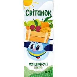 Нектар Світанок мультифрукт неосвещенный 0.2 л (922454)
