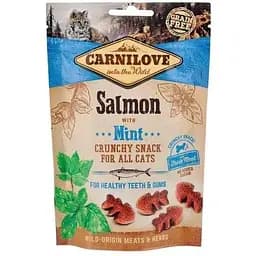 Лакомство Carnilove Cat Crunchy Snack для кошек лосось и мята 50 г