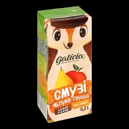 Смузи Galicia Яблоко-груша 200 мл (647643)