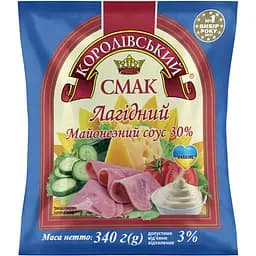 Майонезный соус Королівський смак Нежный 30% 340 г