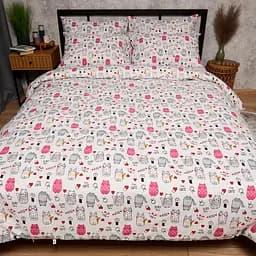 Підковдра Moon&Star Бязь Gold Люкс Cute Cats Євро 200x220 см - мініатюра 2