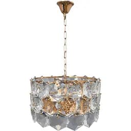 Кришталева підвісна люстра Brille BCL-736S/8 E14 FGD