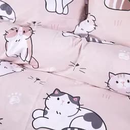 Простыня MirSon Ranforce Elite 17-0665 Cream Kittens 180x220 см (2200009905278)