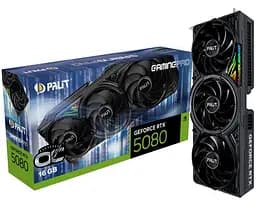 Відеокарта Palit RTX 5080 16Gb GamingPro OC (NE75080S19T2-GB2031A) (GDDR7, 256 bit, PCI-E v5.0 x16) - мініатюра 8