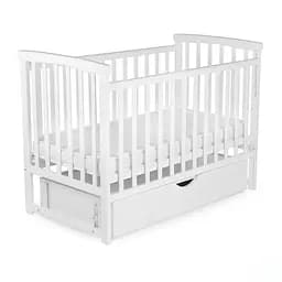 Кроватка Бук Мечта DS-201 с ящиком и маятниковым механизмом белый