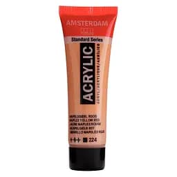 Фарба акрилова Amsterdam 224, Неаполітанський жовто-червоний 20 мл