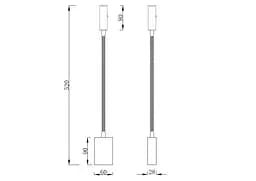Настінний світильник MJ-Light READER SNAKE 3200K BK 15016 - мініатюра 6
