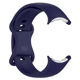 Силіконовий ремінець на смарт годинник Google Pixel Watch 41mm/2 41mm/3 41mm/4 41mm, Silicone, midnight blue, зі зручною застібкою, на фітнес браслет, ArmorStandart (ARM75435) - мініатюра 2