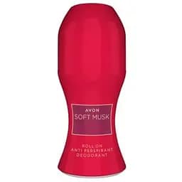 Дезодорант-антиперспірант Avon з кульковим аплікатором Soft Musk Velvet Berries 50 мл