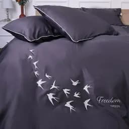 Комплект постільної білизни MirSon Ranforce Elite 0240 Iron grey "Freedom" 175 х 210 см - мініатюра 5