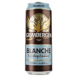 Уцінка. Пиво Grimbergen Blanche, світле, 6%, з/б, 0,5 л (876014) 
