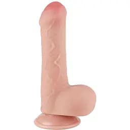 Фаллоимитатор LoveToy Sliding-Skin Dual Layer Dong 7" 18.3 см телесный