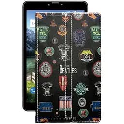 Чохол StatusCASE з екошкіри для планшету Bravis NB851 8 3G Бітлз