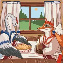 Картина по номерам "Лисичка и журавль" 15101-AC 40x40 см