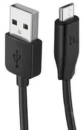 Кабель Hoco Micro USB X1, 1 м черный